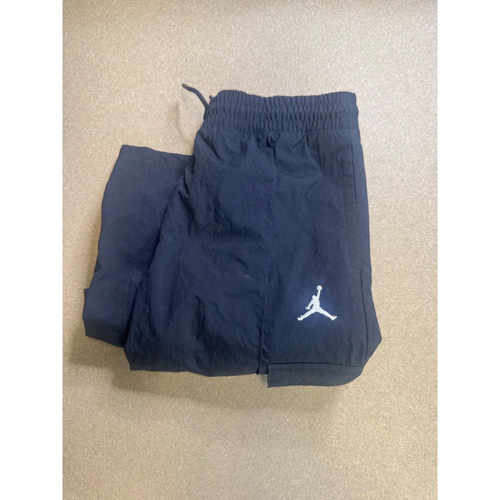 Jordan Boys Navy Blue Nylon Cargo Pants Jumpman Logo Mesh Lined D413-023 Size L